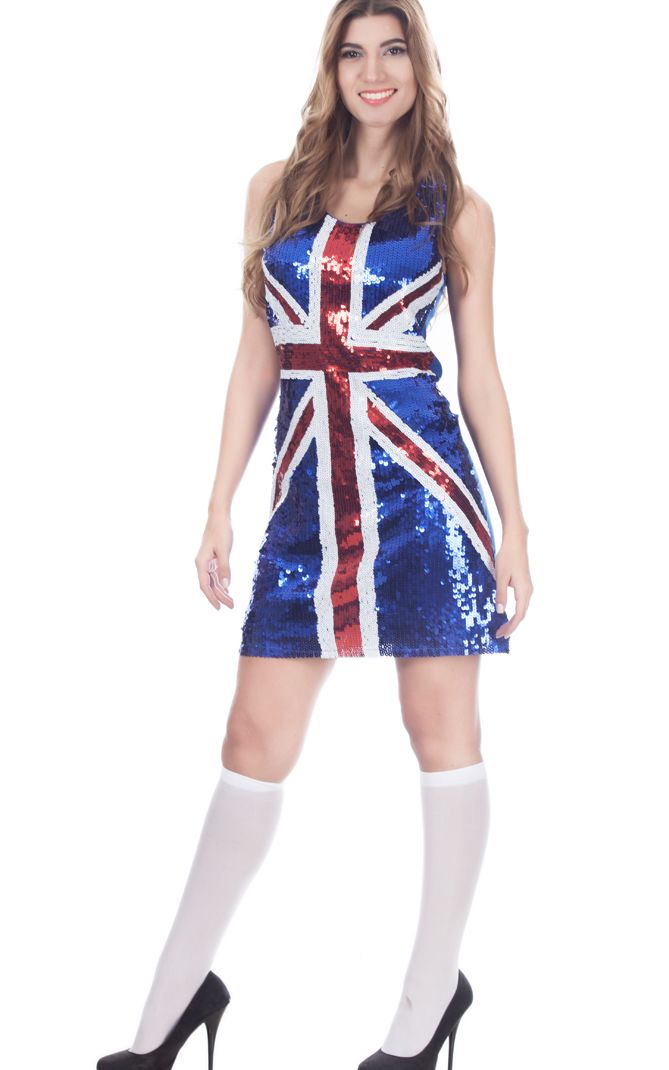 Fever Union Jack Bling Dress